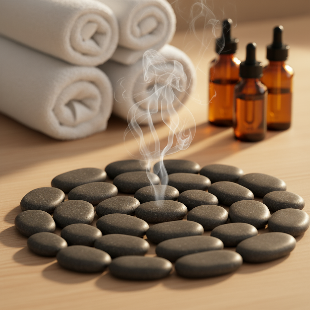 Hot stone therapy